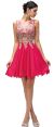 Main image of Sleeveless Embroidered Bodice Short Homecoming Party Dress
